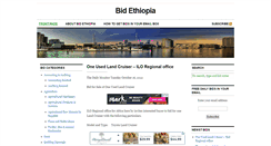 Desktop Screenshot of bidethiopia.com